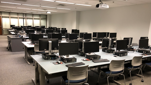 俄亥俄州立大学的计算机实验室.